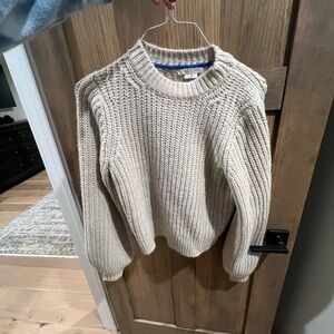 Boden Cream Crew Neck Sweater
